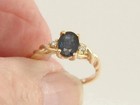4 56 Ct Natural Blue Sapphire Diamonds Wedding Ring Solid 14k Yellow Gold All Sz