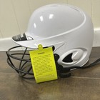 Mizuno Mvp Series White Youth Softball  Helmet   6 1 2    - 7 1 4     W   Face Guard