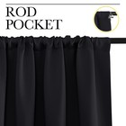 Blackout Curtains 2 Panels - Room Darkening  Thermal Insulation  Noise Reduction