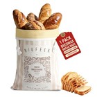 Reusable Beeswax Bread Bag - Removable Linen-cotton Sourdough Bags For 1