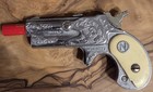 Vtg Nichols Dyna-mite Cap Gun Derringer Pistol - Vintage Toy Fake