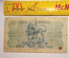Old 1958 South Africa 1 Pound Note  Pick 93e  circulated 