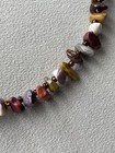 Multicolor Mookaite Chips Czech Seed Beads Gemstone Unisex Necklace 17    Boho