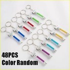 18 24 48 pcs Metal Random Color Wholesale Quantity Detachable Keychain Pipe