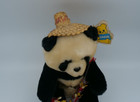 Vintage 1985 Dakin Hawaii 9 Inch Panda Bear Plush Stuffed Animal