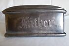 Vintage Antique Victorian Father Funeral Casket Coffin Plaque Plate