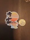 Hawaii Sunset Surfer Sticker Decal - Matte