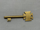 Antique Fdny Fire Alarm Call Box Key Fire Department New York Skeleton