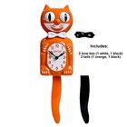 Orange Harvest Kit Cat Clock 15 5  Free Battery Made In Usa Kit-cat Klock New