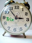 Vintage 1982 Trix Rabbit Desktop Mechanical Alarm Clock-works   Breakfast Cereal