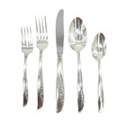 Oneida Ltd  1881 Rogers Lilac Time Pattern Silverplate Flatware 73 Piece Set