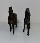 Set Of 2 Vintage Pot Metal Horses 