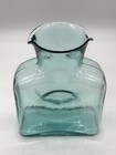 Vintage Blenko Handblown Glass Antique Green 384 Water Bottle