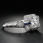 1 52ct White Round Cz Antique Engagement Ring In Solid 925 Sterling Silver