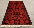 Fine Quality Hand Knotted Afghan Khal Muhammadi Wool Area Rug 3 4 X 1 9 Ft