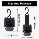 2pcs Boat Tie Down Straps To Trailer 2x43-inch Strength Retractable Straps 