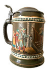 Stunning Simon Peter Gerz German Beer Stein Full Color  evening Scene  Tavern
