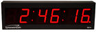 Symmetricom Nd-4 Ntp Internet Ip Synchronized Red Led Wall Clock Ethernet Poe