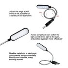 1pc Mini Usb Led Light Book Light Flexible Reading Lamp Portable Night Light