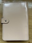 Filofax Original Personal Rings Leather Planner Agenda In Patent Leather Nude