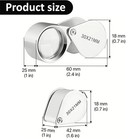 10-30x Jeweler s Glass Magnifying Loupe-eye Magnifier For Jewelry  Coin  Stamp