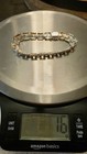 Vintage Taxco Mexico 925 Sterling Silver Two Tone Link Bracelet 16g