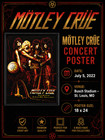 M  tley Cr  e Concert Poster Busch Stadium St  Louis Mo July 5 2022 18x24 Framed