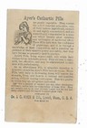 1880 Quack Medicine Trade Card Ayer s Cathartic Pills Dr Jc Ayer Lowell Boy Girl