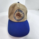 Vintage Texas State Rifle Association Baseball Cap Hat Tan Snapback Nissin Ec