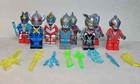 Set Of 8 Custom Lego Ultraman Heroic Galactic Warrior Minifigures W  Weapons