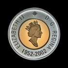 Canada  2002  2 Dollars  Silver - Qeii  Polar Bear  Gilt Toonie Jubilee Proof 5