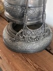 Antique Victorian Silver-plated Tilting Water Pitcher With Stand And Cup