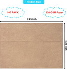 100 Pack 5x7 Envelopes For Invitations  Brown Kraft Envelope  Self Seal A7 Envel