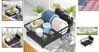 Dish Drying Rack Kitchen Organizer Rust-resistant Compact Countertop Drainer