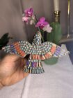 Antique Vintage Chinese Bird Animal Figure Enamel On Metal Bird Rare Beauty
