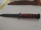 Ka-bar Usmc  1219c2-4 1217 Marine Fighting Knife W sheath In Box Usa Made