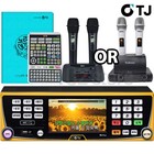 Tj Media B2 Plus Karaoke Machine 1tb   Wireless Mic   Remote   Song Book