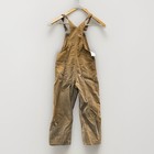 Vtg Carhartt Canvas Double Knee Bib Overalls Boys Youth Sz 22x17 Usa Work Brown