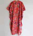 Indian Vintage 100  Cotton Long Beach Maxi Kaftan Dress One Size Caftan Kimono