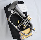 Professional Black Nickel Flugelhorn Monel Valve Bb Key Flugel Free 2 Mouthpiece