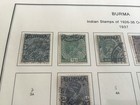 Burma 1937-40  Various Sc   1 34 Indian O p    Kgvi Burma 23 Mint used Values