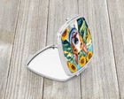 Caroline s Treasures English Bull Terrier In Sunflowers Compact Mirror