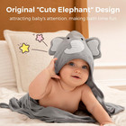 Momcozy Cute Elephant Hooded Baby Towel- 8 Piece Bath Essential  2 X Towels And 
