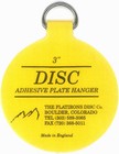 Invisible English Disc Adhesive Medium Plate Hanger Set  4-3 Inch 3  Yellow 