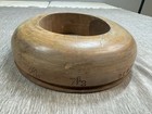 Antique Wood Hat Block Millinery Hatters Brim Mold Form 2 3 8 X 7 1 2 Display