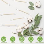 1000 Count Wooden Cotton Swabs  Sustainable Bamboo Sticks   Soft Tips  Natura   
