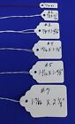 Blank Pre-strung  Merchandise Price Tags White Variety Of Sizes   Quantities