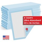 150 Disposable Incontinence Underpads 23x36 Large Quilted Bed Pads Pee Pads Usa