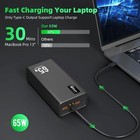 50000mah 65w Type C Fast Charger Power Bank External Battery For Laptop Phone