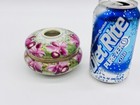 Vintage 4  Hand Painted Nippon Porcelain Covered Hair Receiver Dresser Box